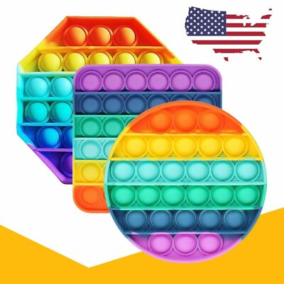 #ad 3 PACK Fidget Toy Pop Push Toy Bubble It Sensory Set Stress Relief Game Play $7.99