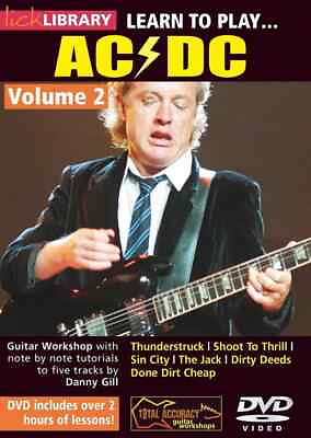 #ad Lick Library LEARN TO PLAY AC⚡️DC Angus Young Volume 2 Guitar Lessons Video DVD $23.95