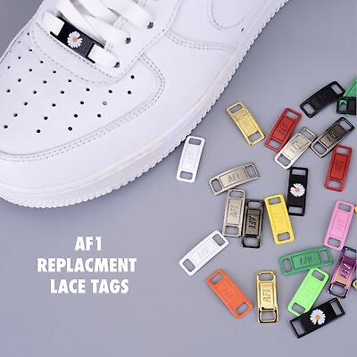 #ad AF1 REPLACEMENT LACE TAGS LOCKS AIR FORCE ONES DUBRAES BUY 2 GET 1 FREE $4.24