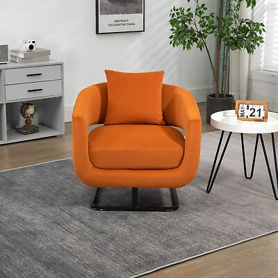 #ad Modern Upholstered Tufted Chair Textured velvet Accent Chair with Metal Stand $154.99