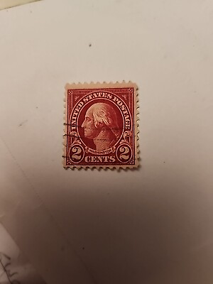 #ad 🔥Very Rare George Washington Two 2 Cent Red Stamp $649.95