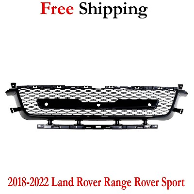 #ad For 2018 2022 Land Rover Range Rover Sport Bumper Face Bar Grille Front Black $194.99