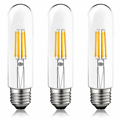 #ad Luxrite T10 LED Tubular Edison Light Bulb 5W=60W Soft White Damp Rated 3 Pack $17.95
