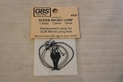 #ad HO Scale GRS Microliting Super Micro Lamp Clear #908 BNOS $9.00