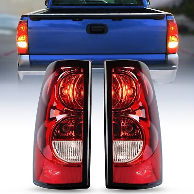 #ad Pair Red Tail Lights For 2003 2006 Chevy Silverado 1500 2500 3500 HD Brake Lamps $40.84