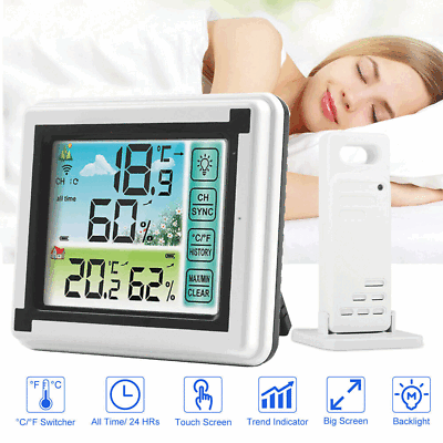 #ad Weather Station Wireless Indoor Outdoor Hygrometer Thermometer Forecast NEW $17.98