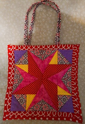 #ad Decorative Multi Colored Tote Bag $30.00