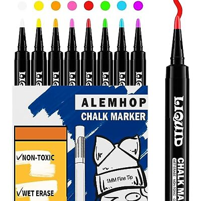 #ad Chalk Markers for Blackboard Chalkboard Markers Liquid Chlak Pens for Chalk $12.29