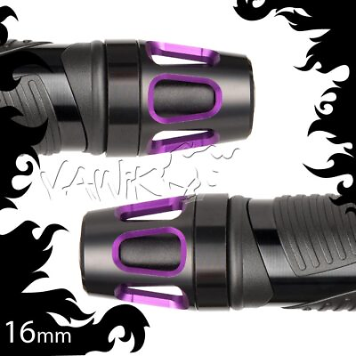 #ad VAWiK Purple Bar Ends TOWER Black Base Universal fits 7 8quot; or 1quot; Open Handlebar $65.74