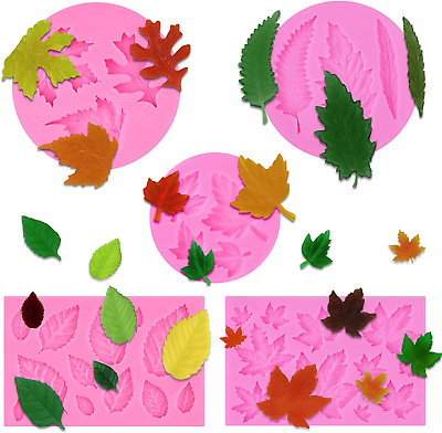 #ad Tree Leaf Silicone Mold Maple Leaf Fondant Mold for Fall Harvest Thanksgiving H $14.06