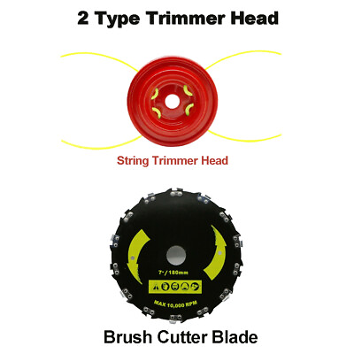 #ad 2 Type String Trimmer Head Brush Cutter Weed Eater Weed Wacker Lawn Edger Head $15.90