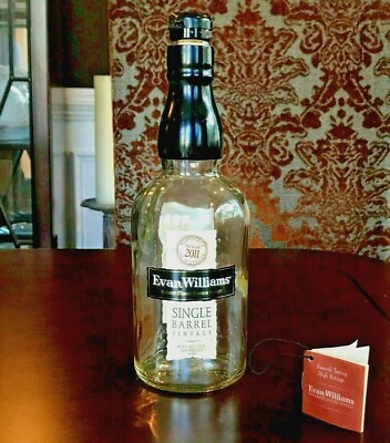 #ad Evan Williams Bourbon Whiskey Empty Bottle 750 ML $3.89