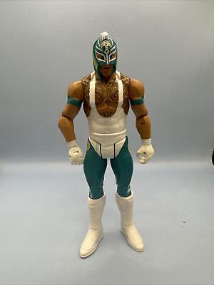 #ad Rey Mysterio WWE Mattel Wrekkin Kicking Action Figure 2017 Masked Wrestler WWF $18.98