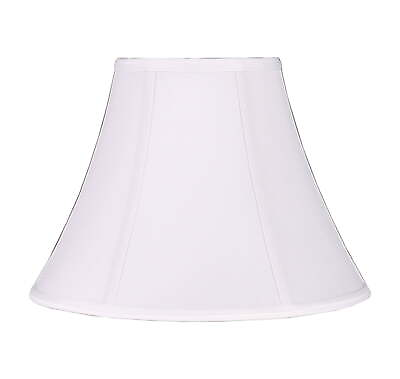 #ad White Fabric Bell Softback Lamp Shade 7quot;Dx15quot;Dx11quot;H Transitional Adult Office $21.33