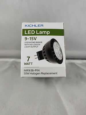 #ad Kichler 18149 LED Lamps MR16 Bi Pin 50w Halogen Replacement 7W 3000k 600 Lumen $17.99
