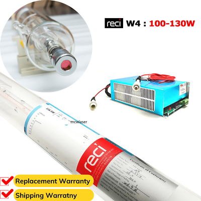 #ad RECI 100W Peak 130W CO2 Laser Tube 140cm W4 S4amp;Power Supply DY20 110V Insurance $1098.00