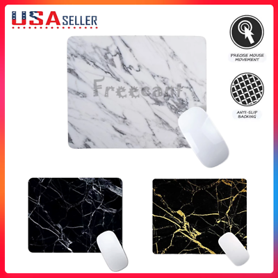 #ad Non Slip Mouse Pad Marble Design Desk Mat for Laptop Computer PC Gaming Mousepad $4.49