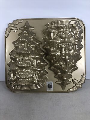 #ad Nordic Ware 3D Two Halves Standing Christmas Tree Cake Pan 9 Cups 2.1 Liter $20.00