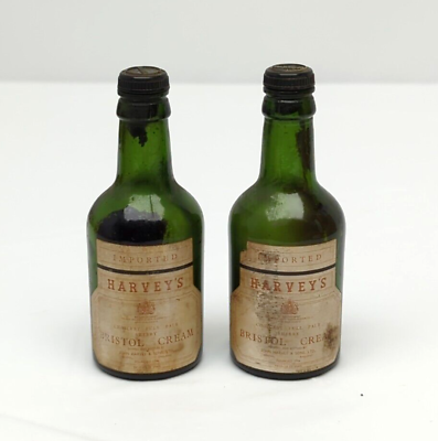 #ad Imported Harvey#x27;s Empty Miniature Liquor Bottles Vintage $9.00