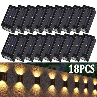 #ad Lots Outdoor Solar 2 LED Deck Light Garden Patio Pathway Stairs Step Fence Lamps $56.99