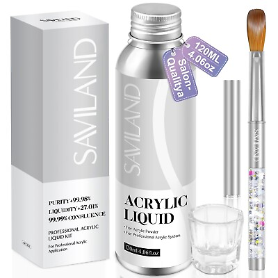 #ad Saviland Professional Acrylic Liquid Set 4.06fl oz Acrylic Nail Liquid with... $34.77