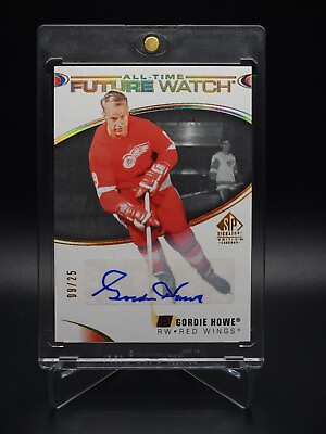 #ad #9 25 JERSEY Gordie Howe 20 21 SP Signature Legends All Time Future Watch Auto $9999.99