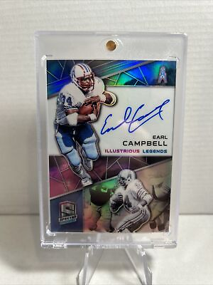 #ad 2019 Panini Spectra Earl Campbell Illustrious Legends Auto 2 2 Oilers $100.00
