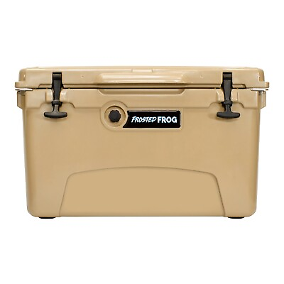 #ad Frosted Frog Sand 45 Quart Cooler Heavy Duty Ice Chest $229.99
