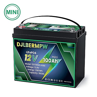 #ad Mini 12V 100Ah LiFePO4 Lithium Battery For Marine Trolling Motor $195.99