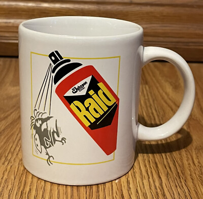 #ad RAID OFF Coffee Cup Ant amp; Roach Spray Coffee Cup Johnson Wax $14.99