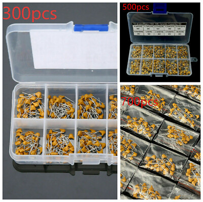 #ad Ceramic Capacitor Assorted Kit Assortment Set 700pcs 500pcs 300pcs $13.38