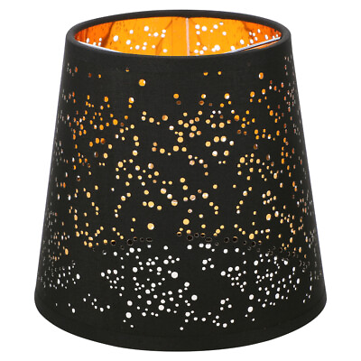 #ad Drum Lamp Shades Black Light Bulb Fabric Lampshade Cylindrical $19.94