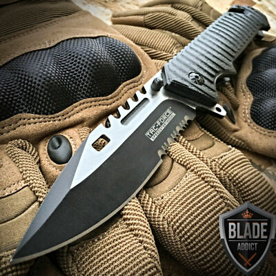 #ad 8.5quot; TAC FORCE SPRING OPEN ASSISTED TACTICAL FOLDING POCKET KNIFE Rescue Blade $14.20
