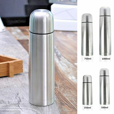 #ad Vacuum Flask Coffee Bottle Thermos Stainless Steel 350 500 750 1000ml $29.62