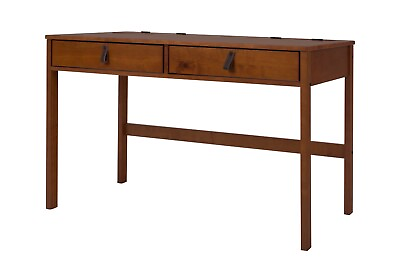 #ad Memomad Bali 47” Desk – Modern Home Office Wood Desk with Drawers Caramel $299.00