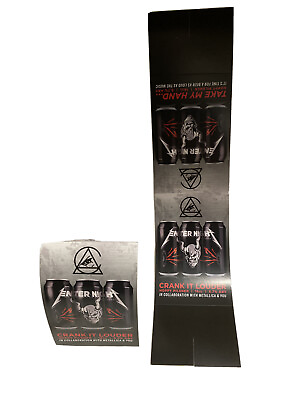 #ad 2 New Official Stone Beer Metallica Enter Night Tri Fold Table Tents 6” Tall $14.99