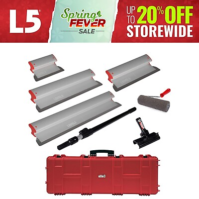 #ad LEVEL5 Drywall Skimming Blades 10” 16” 24” 32” w Roller Handle amp; Case 5 550 $492.99