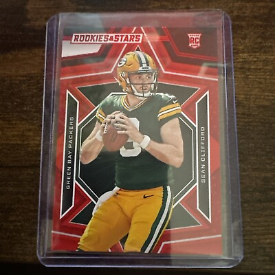 #ad 2023 Panini Rookies amp; Stars Sean Clifford Rookie RC Red Parallel #180 Packers $2.00