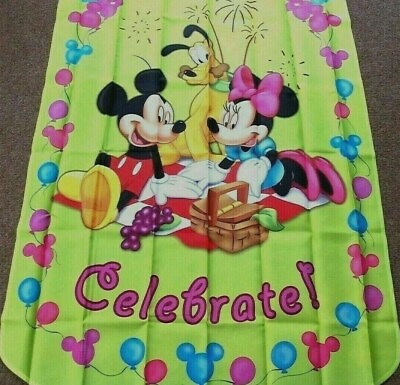 #ad ❤ Celebrate ❤ Mickey amp; Friends Flag Large 28x40 By Hamilton Collection $19.99