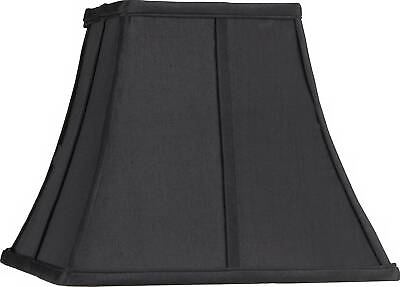 #ad Lamp Shade Small Square Curved Black 6quot; Top x 11quot; Bot x 9.75quot; Height Spider $34.99