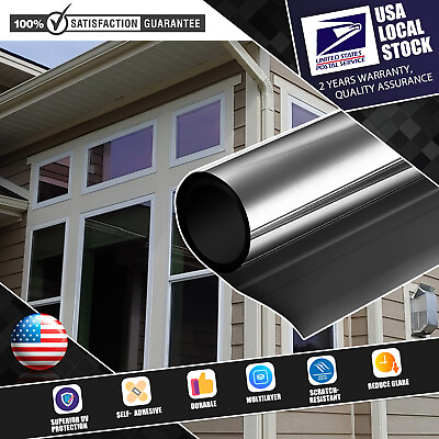 #ad Uncut Roll Window Tint Film Black 2 ply for Car Home Residential Commercial US $12.99