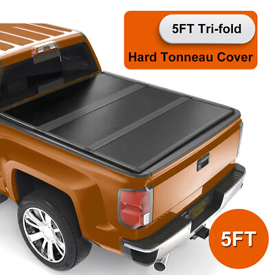#ad Hard Tonneau Cover 5FT 3 Fold For 2016 2023 Toyota Tacoma Truck Bed 60.5inch $319.99