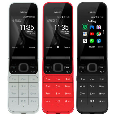 #ad Nokia 2720 Flip 4GB New Dual SIM 28 quot; Kaios Phone Smartphone Telephone Boxed C $553.38