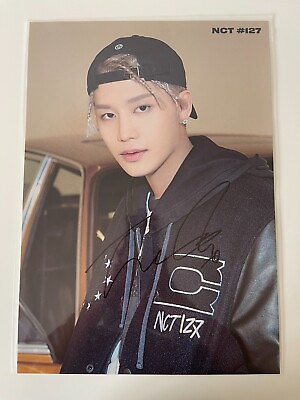 #ad NCT 127 Official SIGNED Neo Zone Poster MARK DOYOUNG TAEIL JUNGWOO $60.00