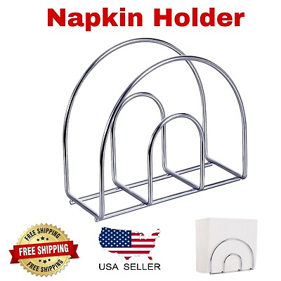 #ad Napkin Holder for Table Kitchen Home Modern Metal Paper Napkin Standers $6.60