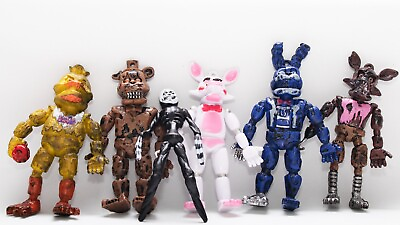 #ad 6pcs Five Nights at Freddy#x27;s FNAF Toys Action Figures Set for Children 4 inch $10.99