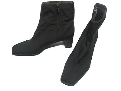 #ad Women Easyspirit Baldwin Black Ankle Zipper Boots SIze 9M $15.00