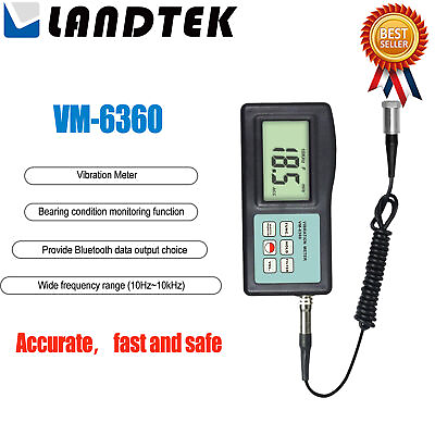 #ad LANDTEK VM 6360 Digital Vibration Mete Gauge Tester 10HZ 10KHZ New ✦KD $228.65