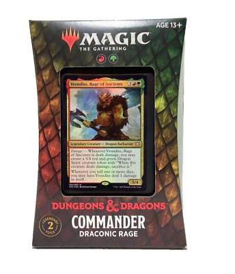 #ad MTG Damp;D Adventures in the Forgotten Realms Draconic Rage Commander Deck New $77.99
