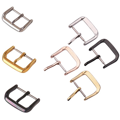 #ad 8mm 22mm Stainless Steel Watch Buckle Wristwatch Band Strap Clasps Replacement C $1.99